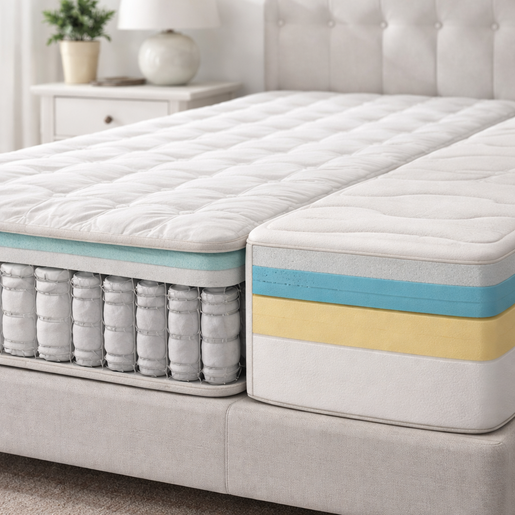 &iquest;Es el colch&oacute;n de muelles ensacados mejor que la espuma viscoel&aacute;stica?